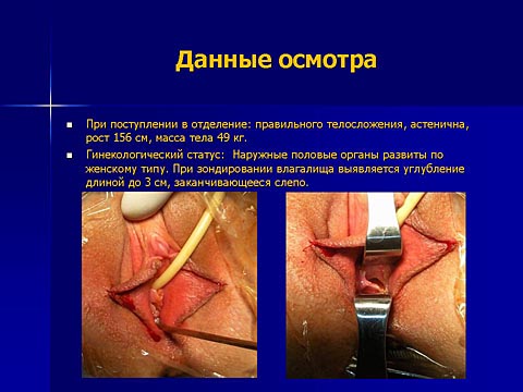 Данные осмотра